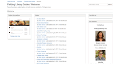 Desktop Screenshot of libguides.fielding.edu